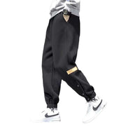 Casual velvet padded pants showcasing luxurious soft fabric and relaxed silhouette.