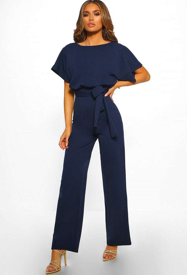 Summer Button Tie Jumpsuit