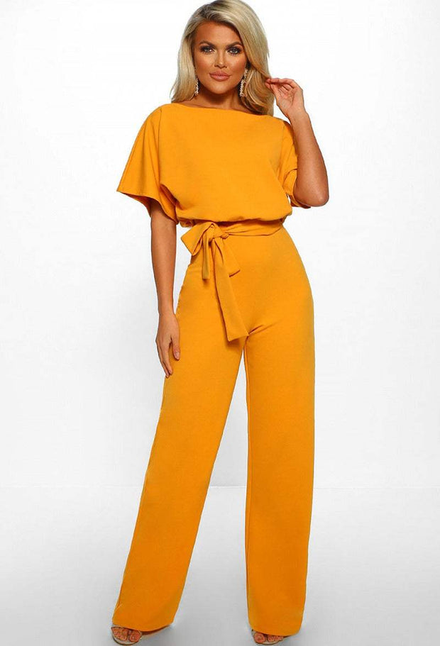 Summer Button Tie Jumpsuit
