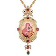Orthodox Jesus Cross Pendant featuring intricate designs and religious symbolism.
