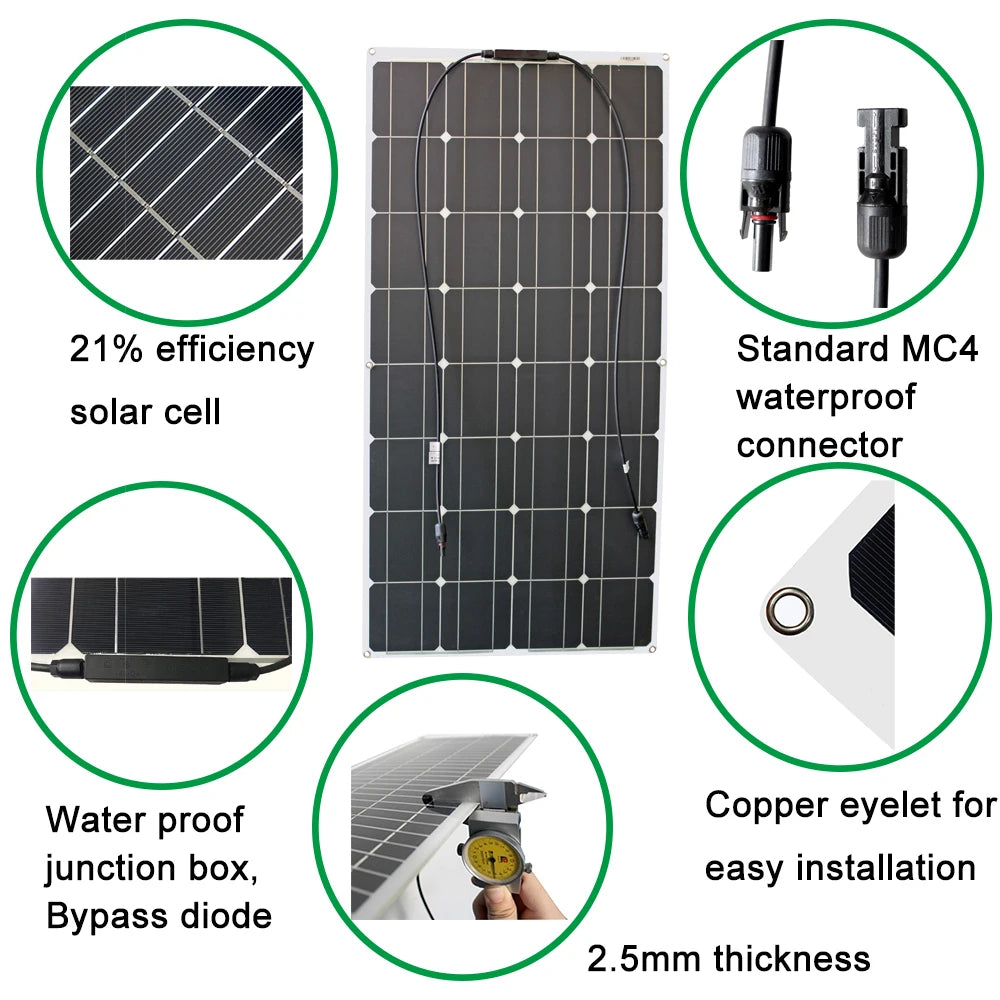 12V Portable Solar Panels