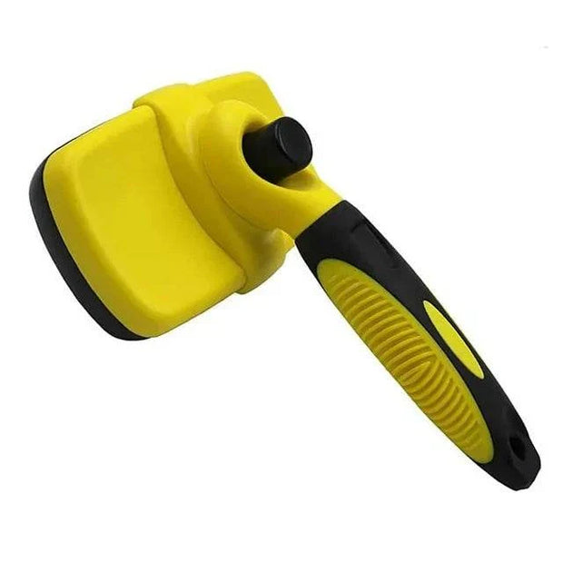 Self Cleaning Dog Brush with ergonomic design and easy-clean technology, ideal for grooming pets of all sizes.