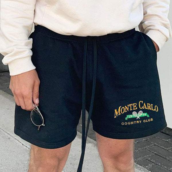 Black Printed Casual Shorts with elastic waistband, perfect for summer comfort and style. Crafted from breathable polyester fiber.