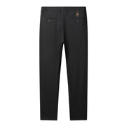 Anti-Wrinkle Business Trousers in black, back view. High-quality, crease-resistant fabric for professionals.