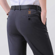 Anti-Wrinkle Business Trousers showcasing sleek back design and tailored fit.