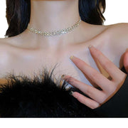 Fashion Love Necklace for Women with elegant "Love" pendant, high-quality materials, silver finish, European style.