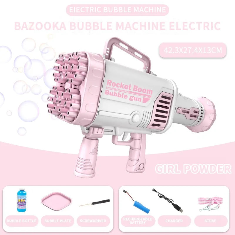 Rocket Boom Electric Bubble Gun