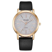 Elegant Full Star Womens Watch with star-accented dial and leather band.