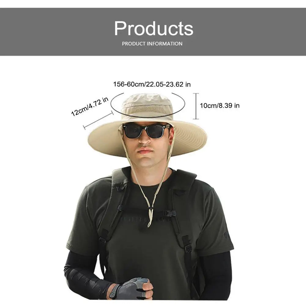 Wide Brim Solar Fan Sun Hat