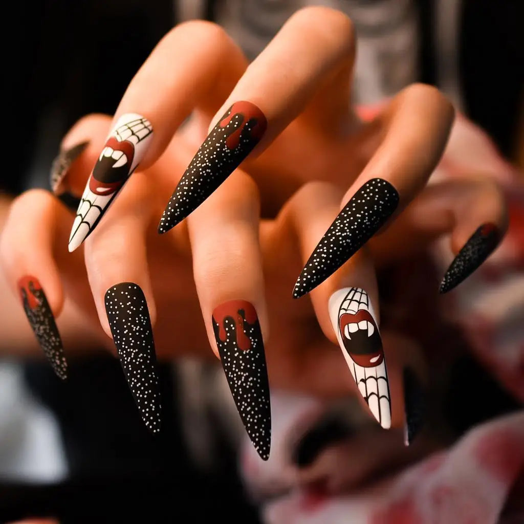 Extra Long Stiletto Vampire Nail Tips