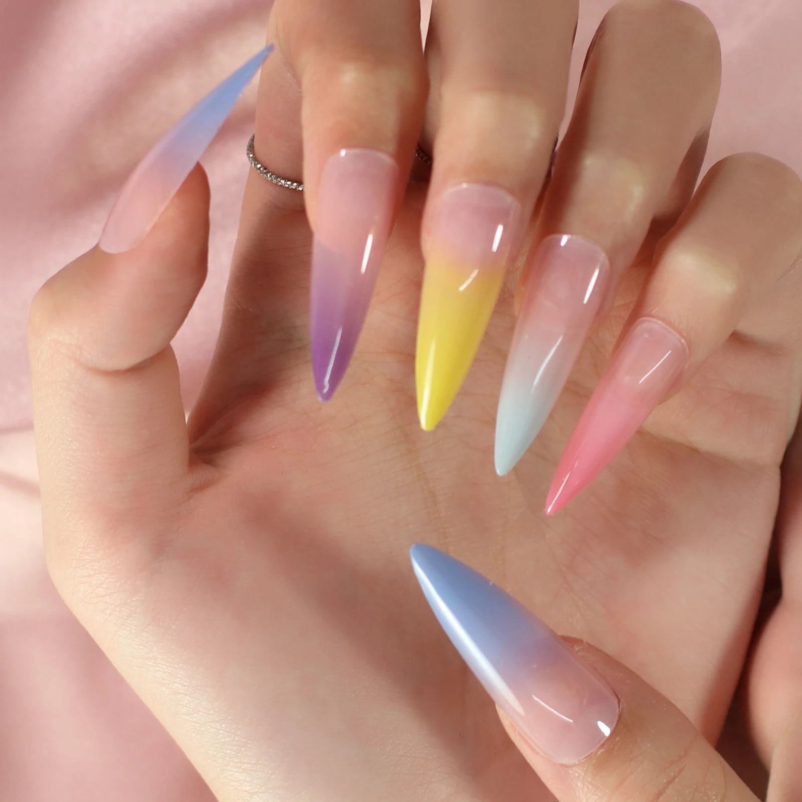 Extra Long Colorful Fingernails