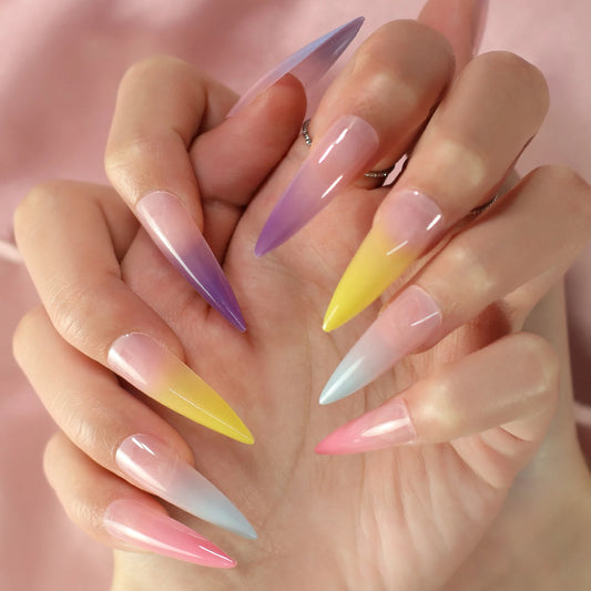 Extra Long Colorful Fingernails