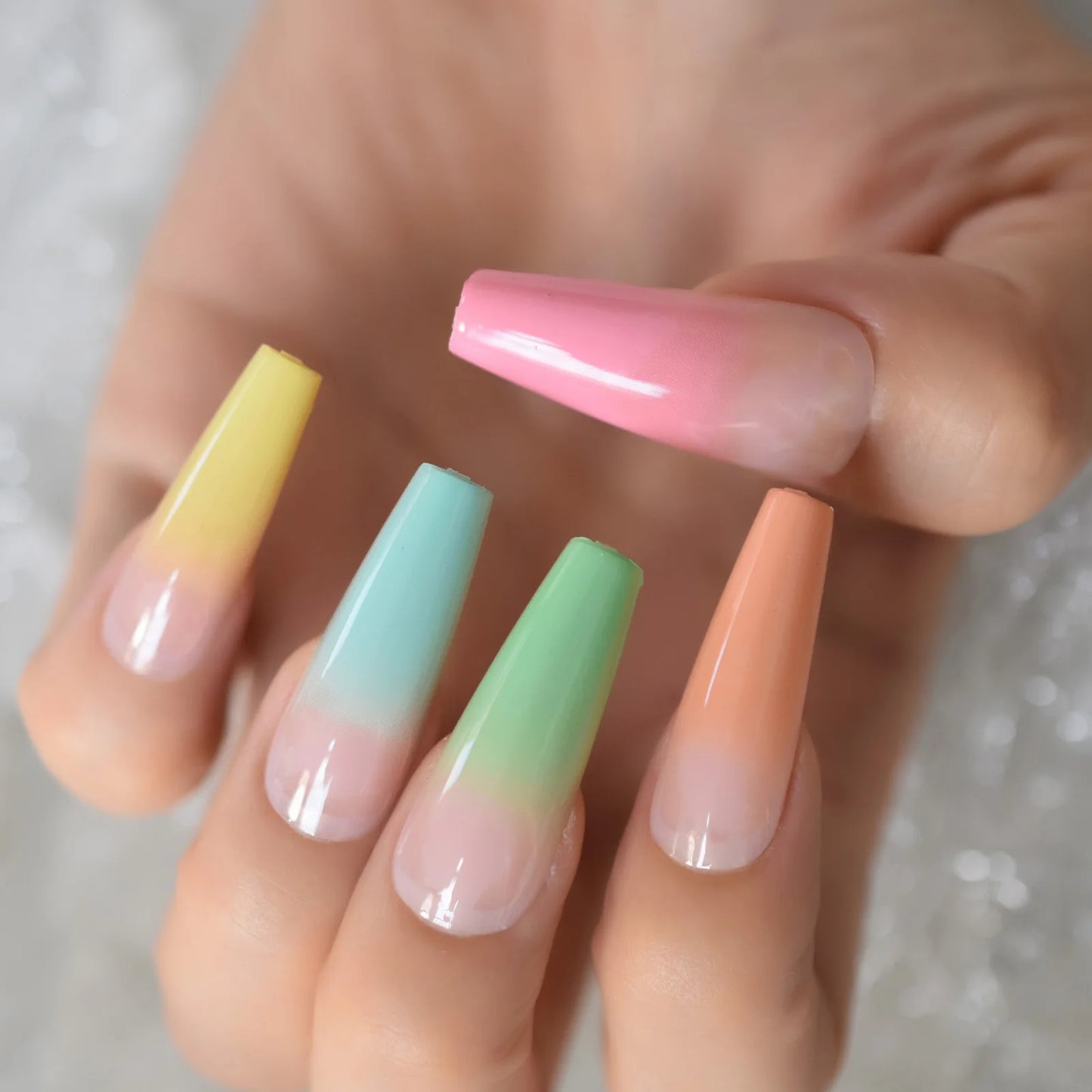 Extra Long Colorful Fingernails