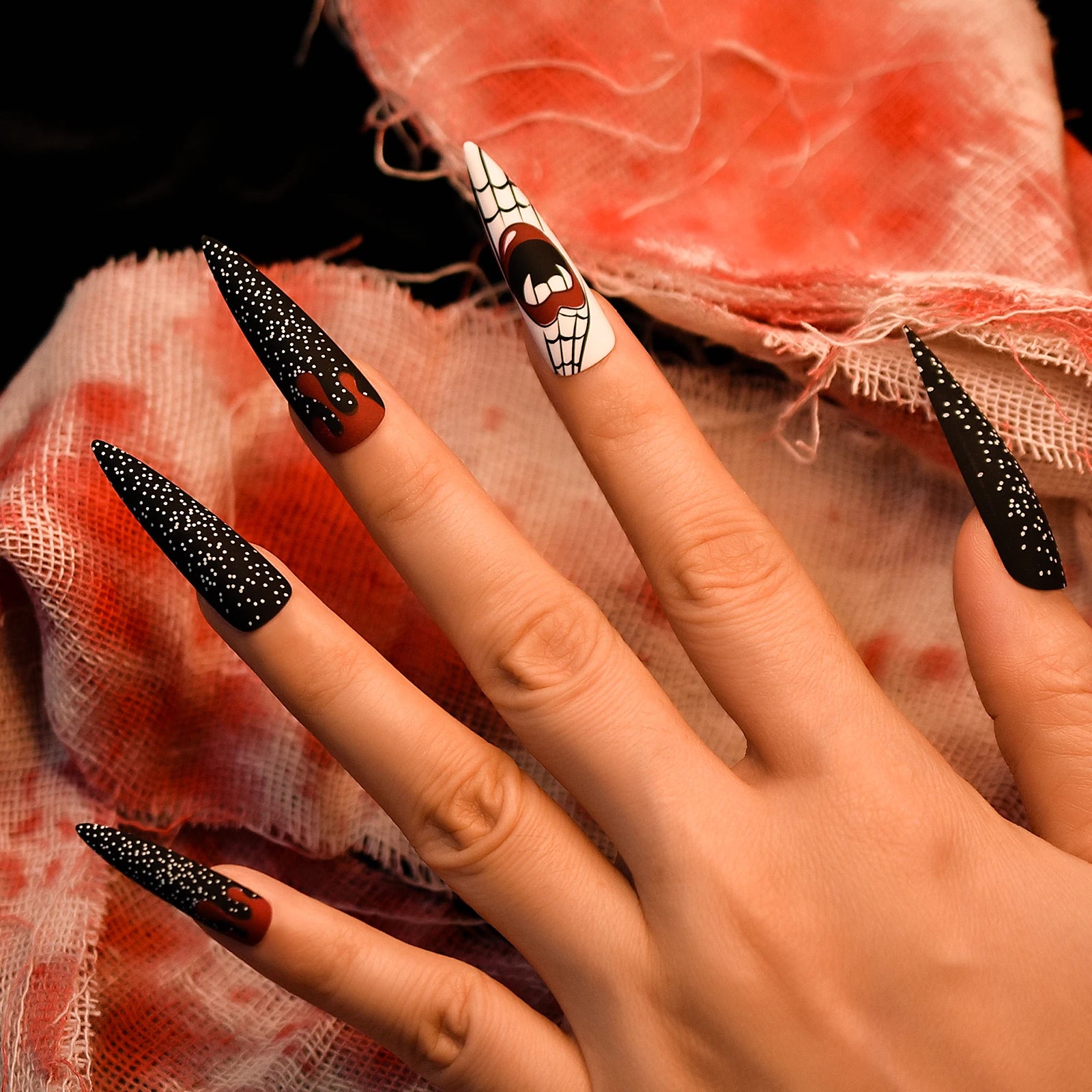 Extra Long Stiletto Vampire Nail Tips