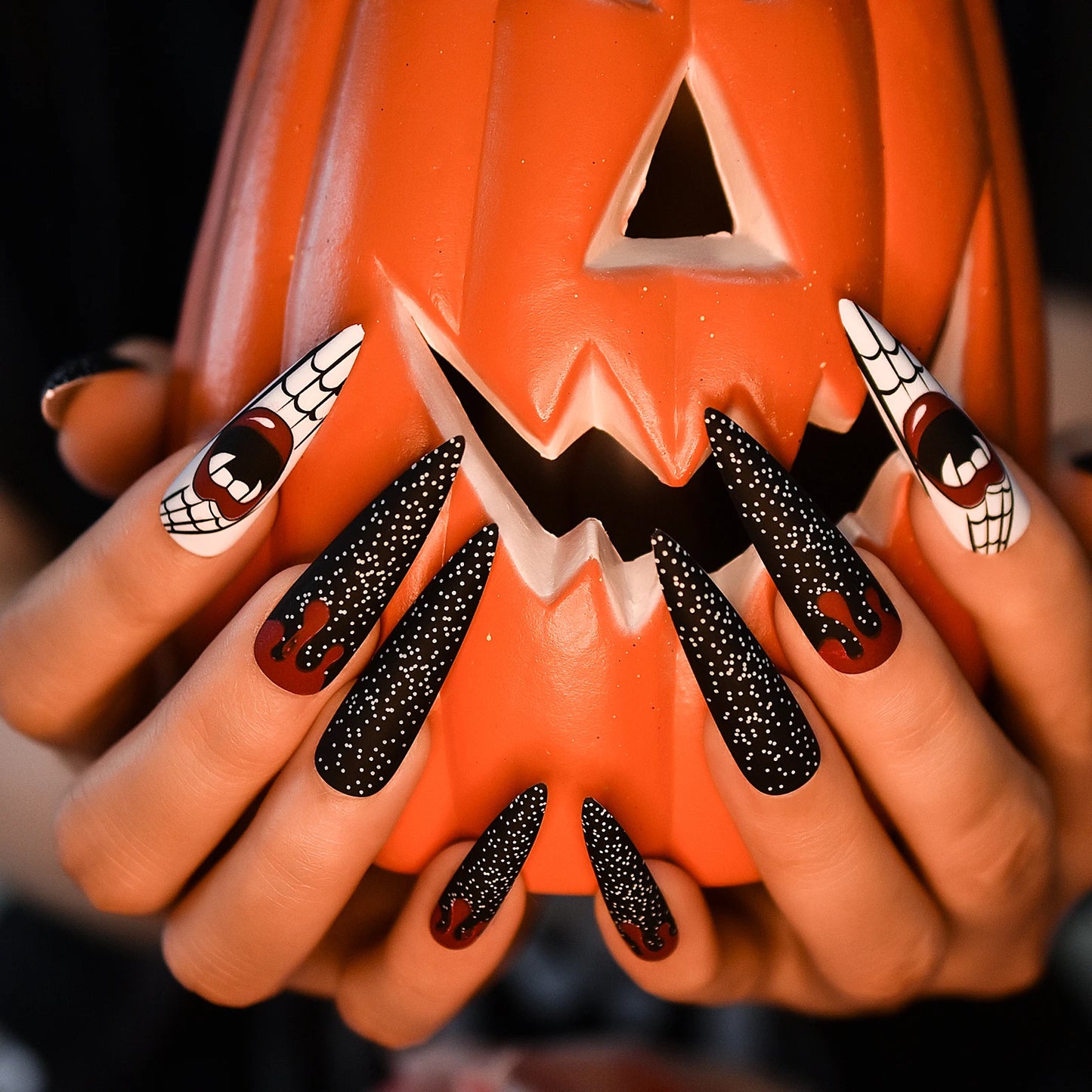 Extra Long Stiletto Vampire Nail Tips