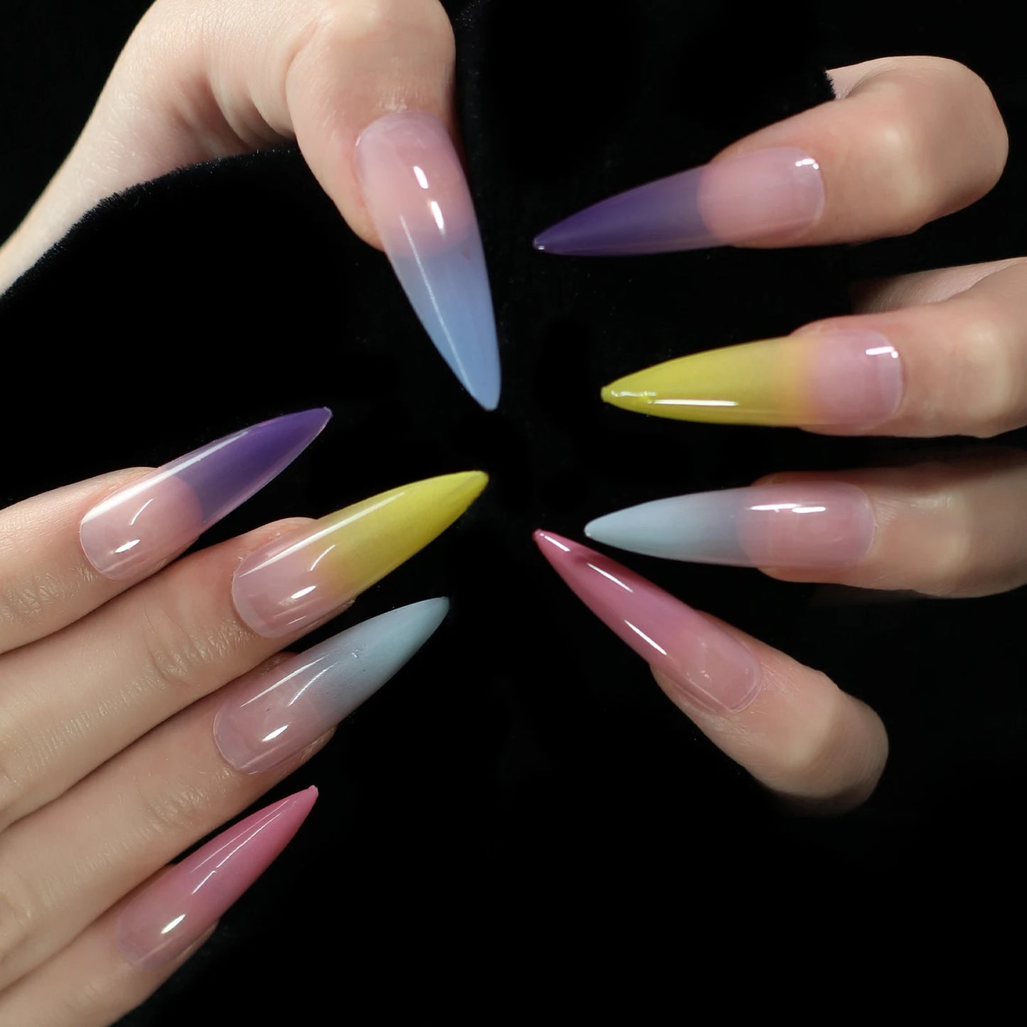 Extra Long Colorful Fingernails