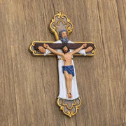 Elegant Religious Cross Wall Ornament with intricate design and high-quality craftsmanship, perfect for home decor and expressing faith.