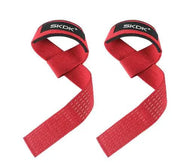 Gym Lifting Straps in vibrant red color for enhanced lifting performance and hand protection.