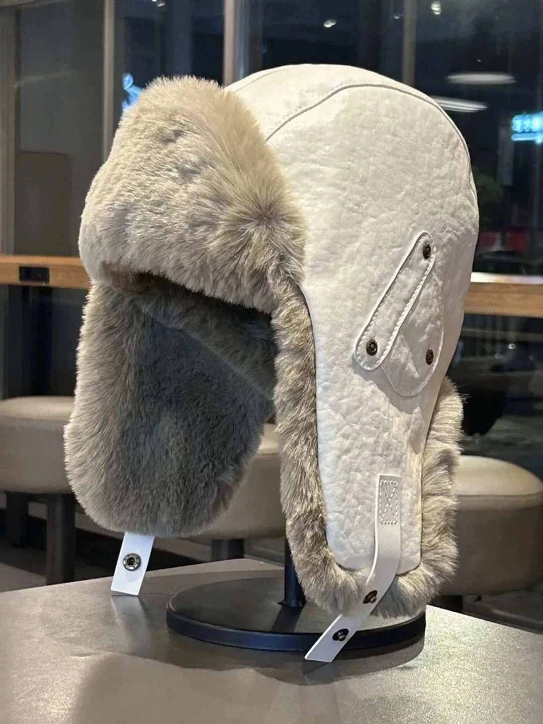 Women’s Fuzzy Ear Flap Hat from Hot Topic Goods with soft texture and ear coverage for cold weather
