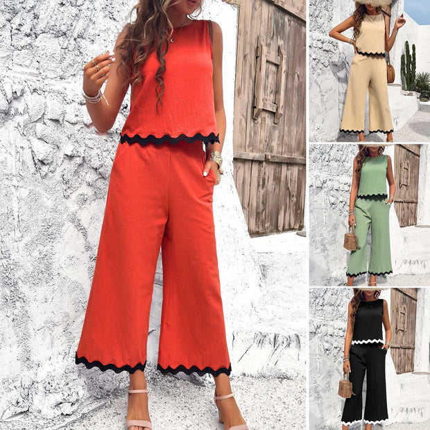Vibrant Summer Wave Print Suit in various colors on display in a stylish setting.