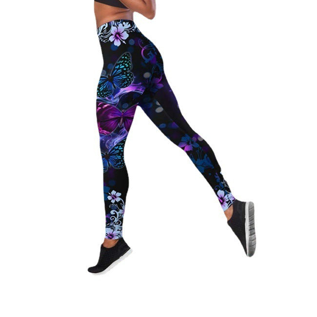 Autumn Butterfly Yoga Pants