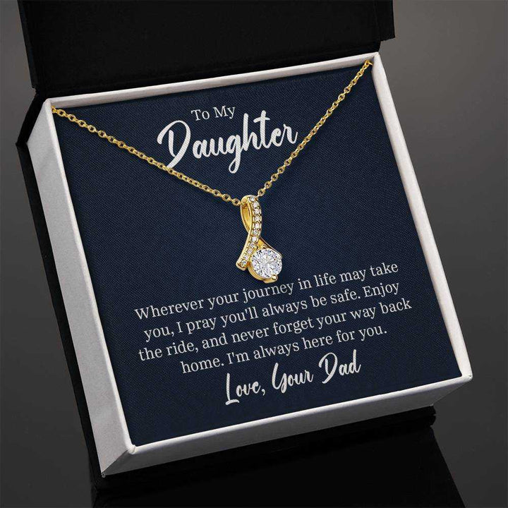 Alluring Beauty Necklace for Daughter from Dad elegant gold pendant jewelry gift from Hot Topic Goods