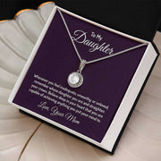 Eternal Hope Daughter Necklace in gift box with heartfelt message and elegant pendant.