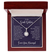 Eternal Hope Necklace for Sister with Inscription in Gift Box