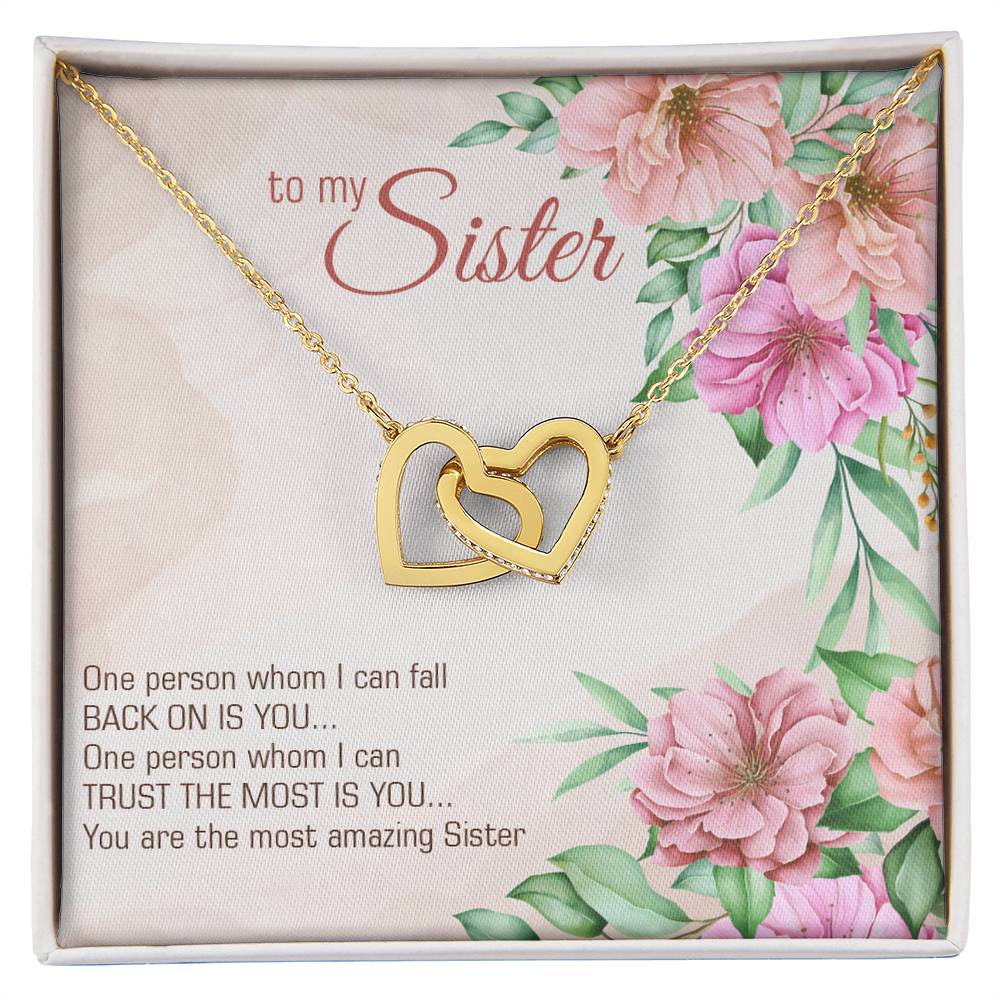 Interlocking Hearts Sister Necklace