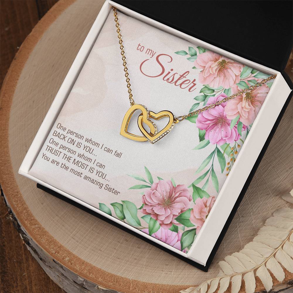 Interlocking Hearts Sister Necklace