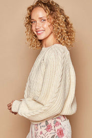 POL Cable Knit Sweater