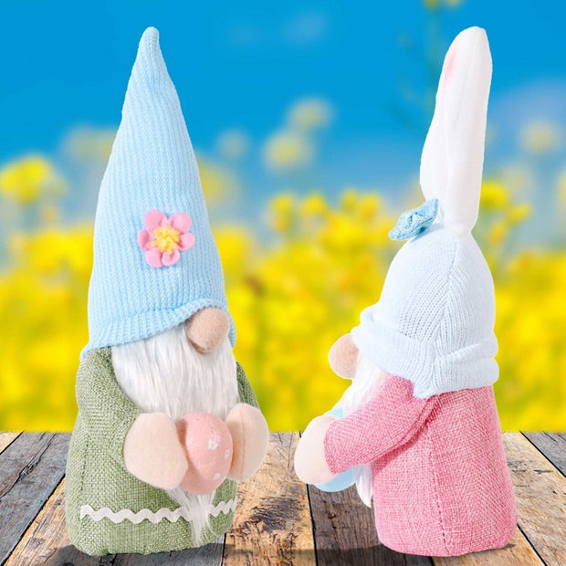 Easter Knitted Faceless Doll Hat with whimsical design featuring pastel colors and playful style.
