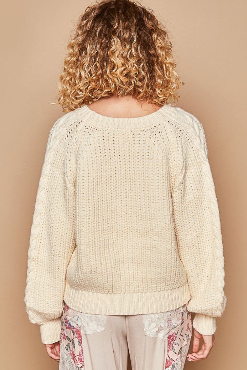 POL Cable Knit Sweater