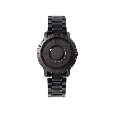 Magnetic Pointer Watch with sleek black dial and innovative magnetic pointers.