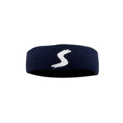 Dark fitness headband with sweat-wicking fabric and secure fit.