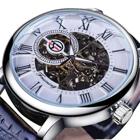 Men's luxury brand watch with intricate dial and premium materials showcasing elegance and craftsmanship.