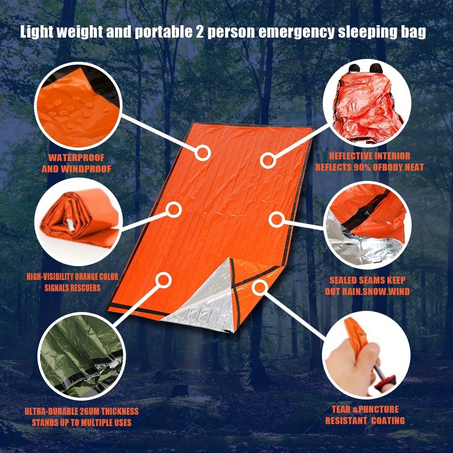 Thermal Emergency Sleeping Bag