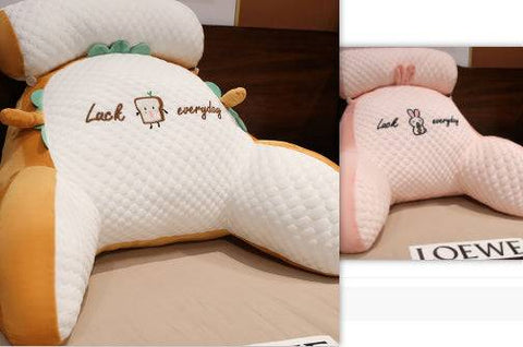 Fluffy Sofa Cushion Pillow with embroidered design, providing cozy support and style in solid colors.