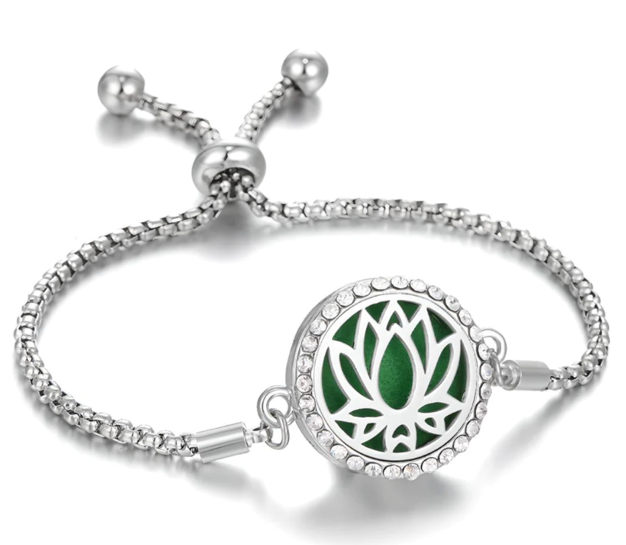 Hollow Stainless Steel Aromatherapy Bracelet