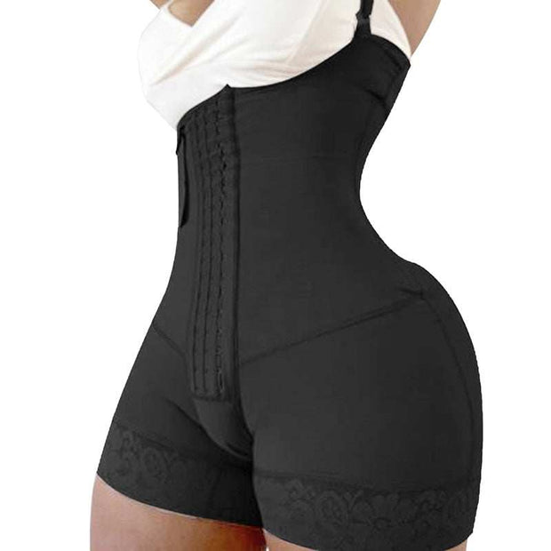 Breasted Body Sculpting Pants for a sleek silhouette, high-waisted black design.