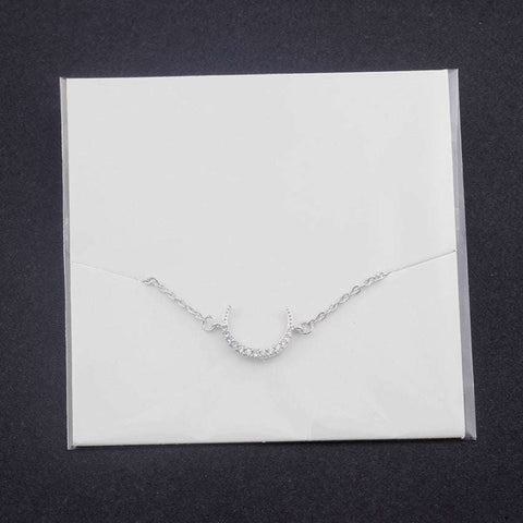 Rose Gold Moon Crystal Pendant Bracelet