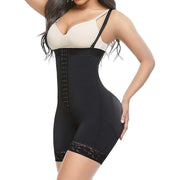 High Waisted Body Shapewear for a smooth silhouette, black, breathable material.