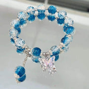 Fairy Beads Butterfly Bracelet with whimsical charms and vibrant glass beads.