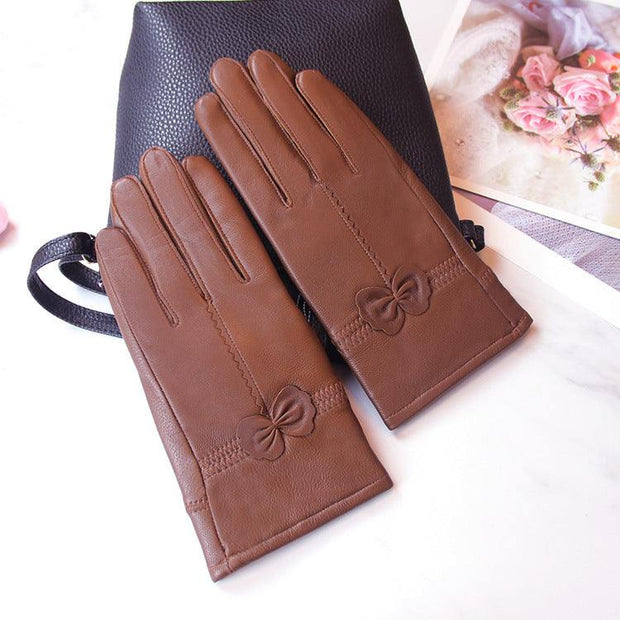 Womens Sheep Leather Gloves 