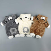 Baby cotton onesie in Arctic Velvet Bear designs, soft and warm for infants.