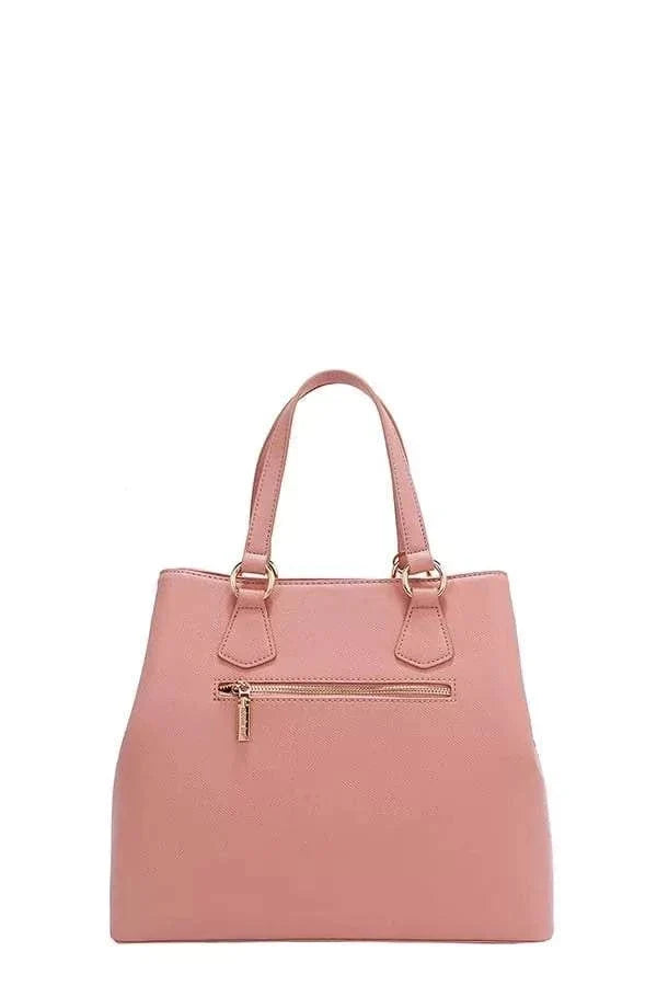 Nicole Lee USA Rhinestone Handbag with monogram design and sparkling rhinestone embellishments from Hot Topic Goods