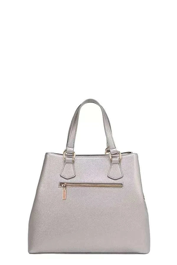 Nicole Lee USA Rhinestone Handbag with monogram design and sparkling rhinestone embellishments from Hot Topic Goods