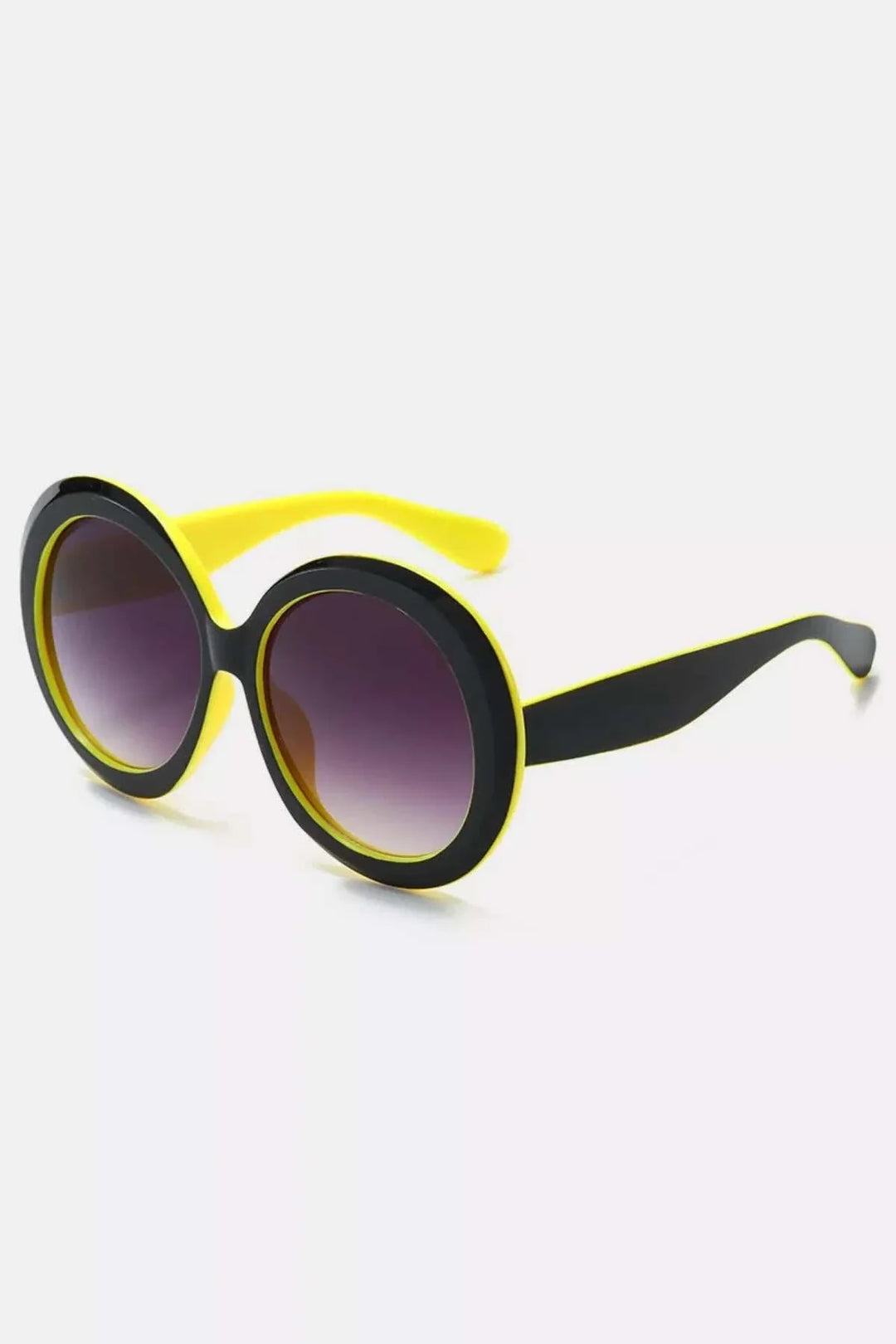 Oversized round sunglasses with lightweight durable frames for stylish everyday wear from Hot Topic Goods