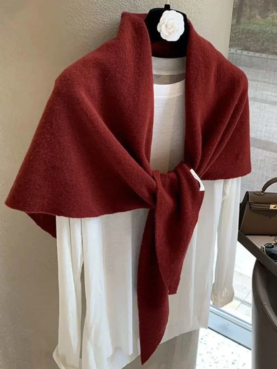 Women's Premium Wool Knit Scarf soft textured woolen scarf for women winter accessory
