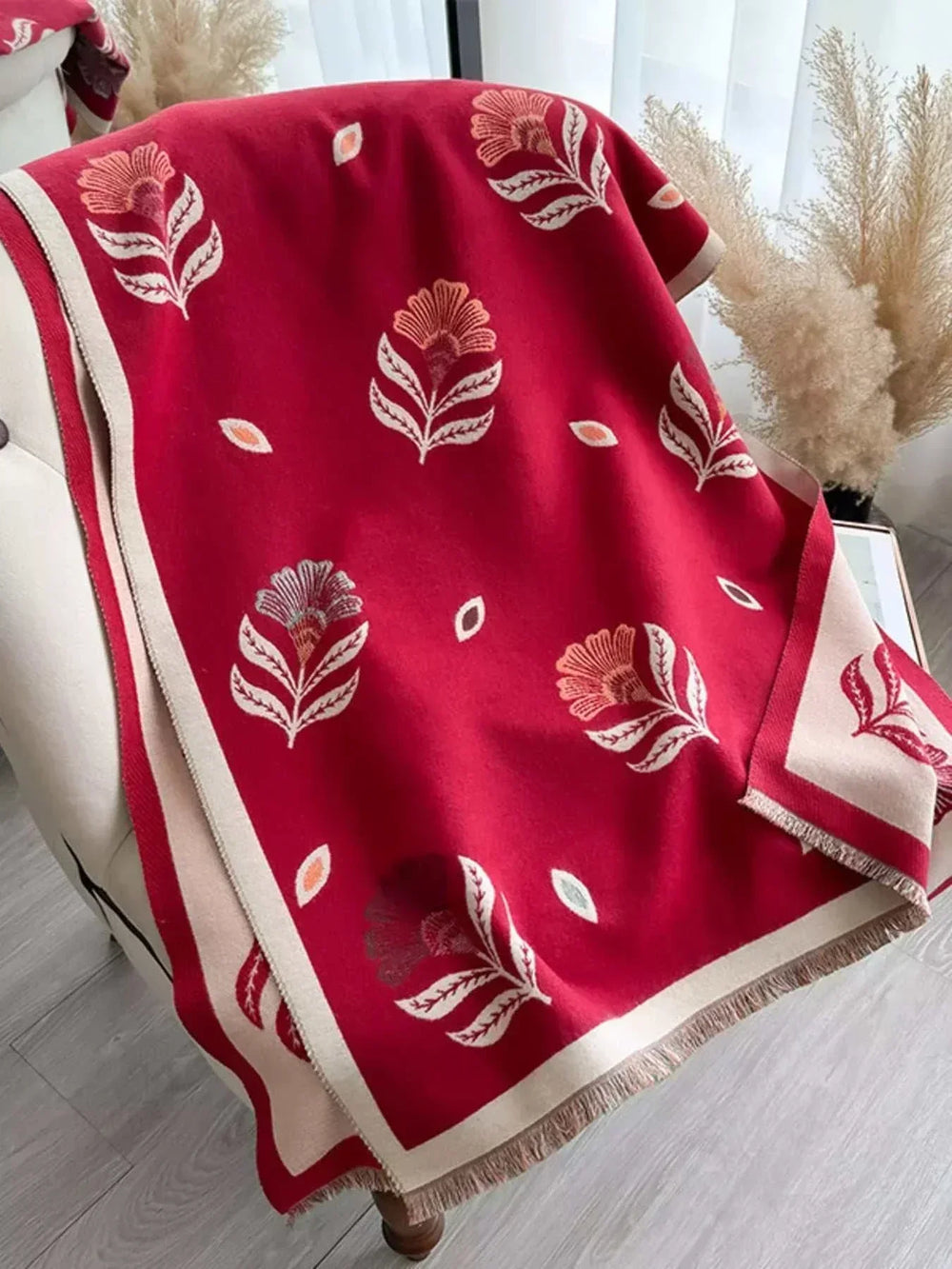 Women's Printed Raw Hem Shawl Wrap from Hot Topic Goods with stylish print and lightweight fabric